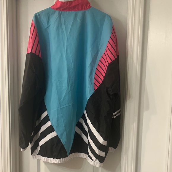 Retro Multicolor Windbreaker Jacket - Picture 4 of 9